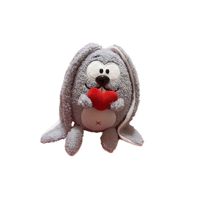 عروسک مدل خرگوش قلب به دست کد s11 ارتفاع 20 سانتی‌ متر