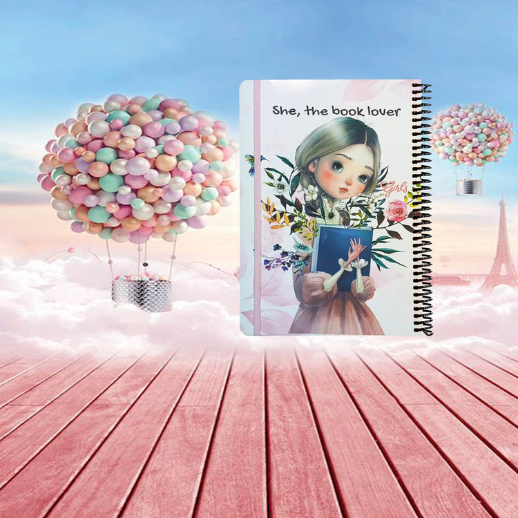 دفترچه یادداشت دات نوت طرح دختران مدل book lover