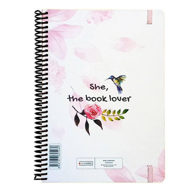 دفترچه یادداشت دات نوت طرح دختران مدل book lover
