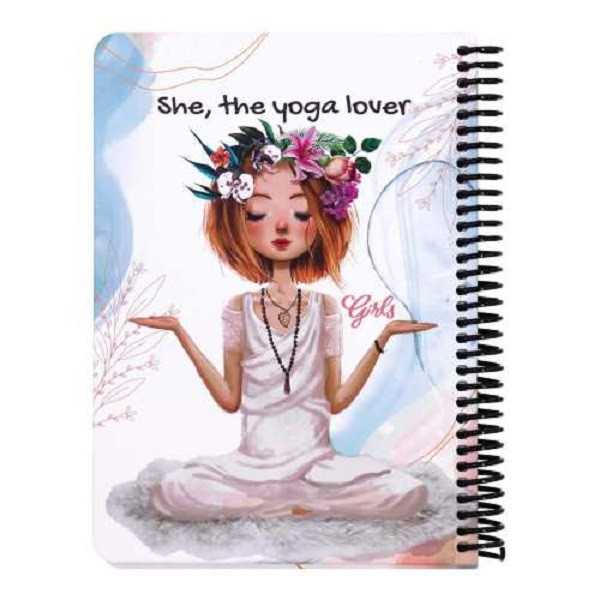 دفتر دات نوت مدل دخترانه yoga lover